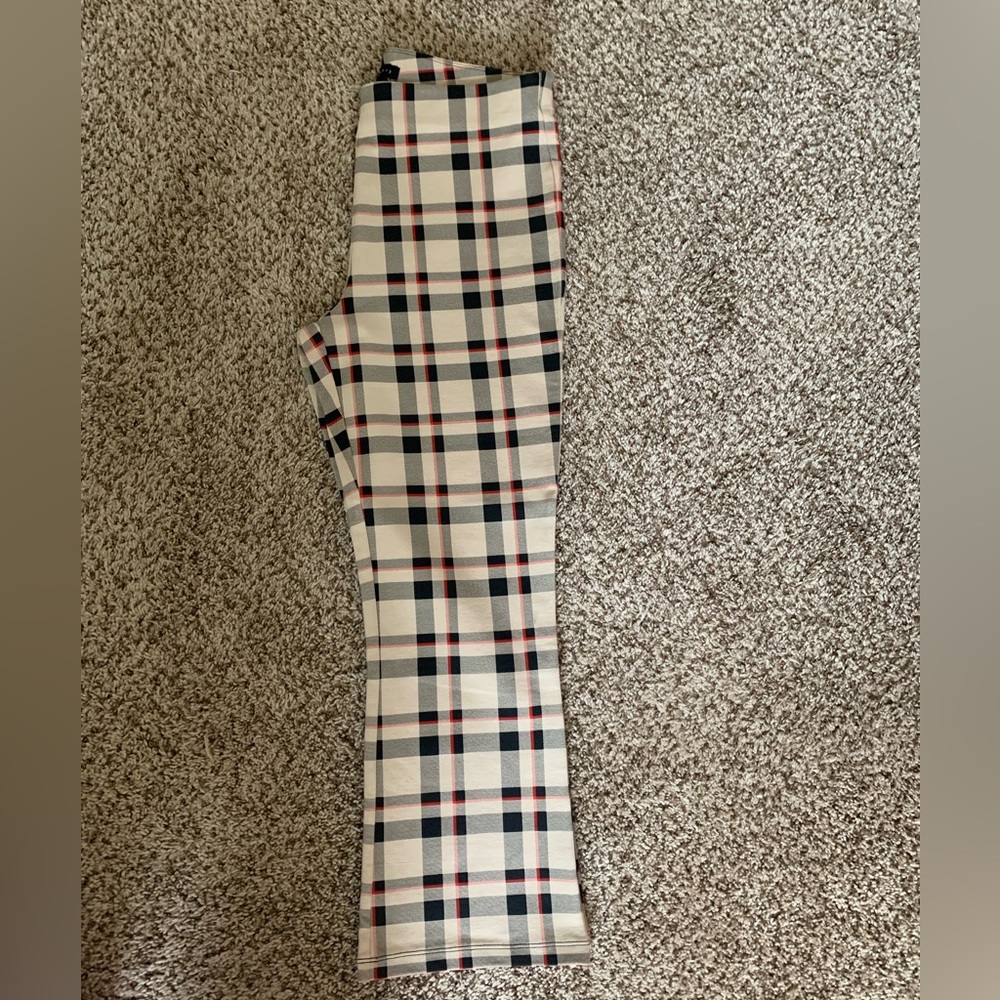 Theory - Plaid Pull-on Trouser